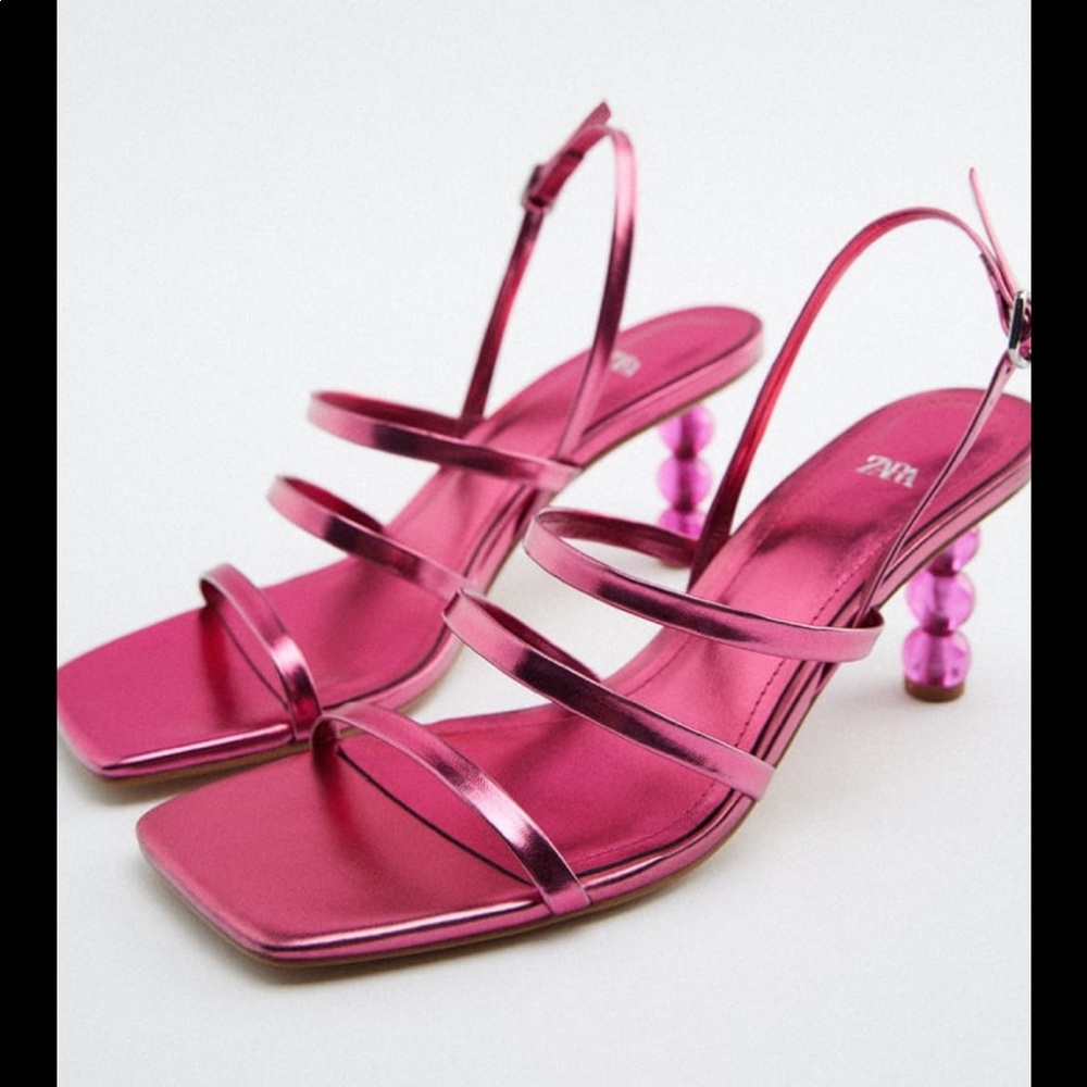 Geometric Pink Heels (Price FIRM)